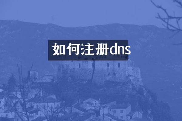 如何注册dns