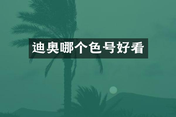 哪个色号好看
