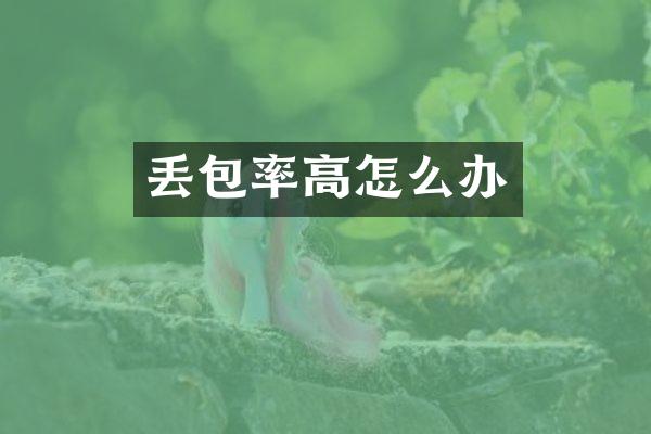 丢包率高怎么办