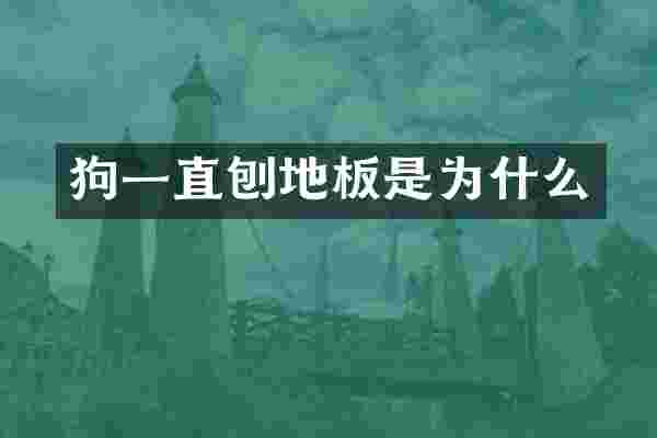狗一直刨地板是为什么