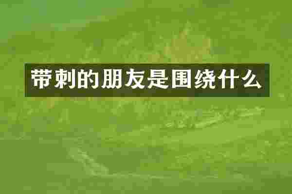 带刺的朋友是围绕什么