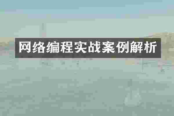 网络编程实战案例解析