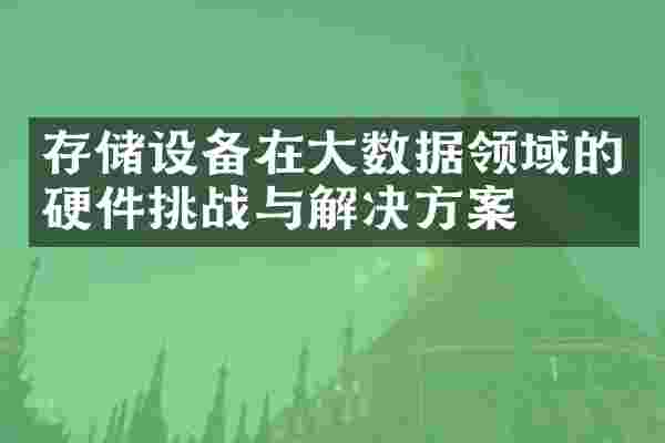 存储设备在大数据领域的硬件挑战与解决方案