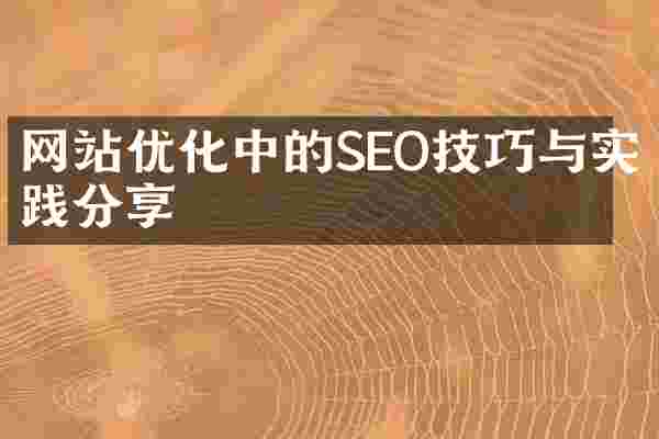 网站优化中的SEO技巧与实践分享