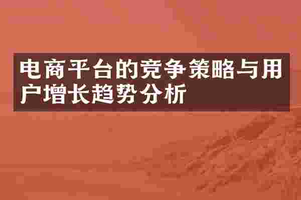电商平台的竞争策略与用户增长趋势分析