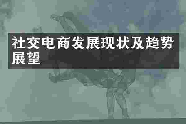 社交电商发展现状及趋势展望