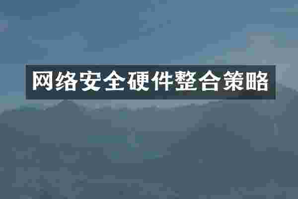 网络安全硬件整合策略