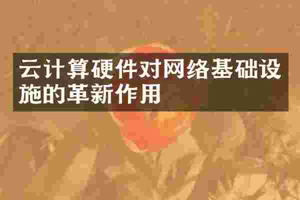 云计算硬件对网络基础设施的革新作用