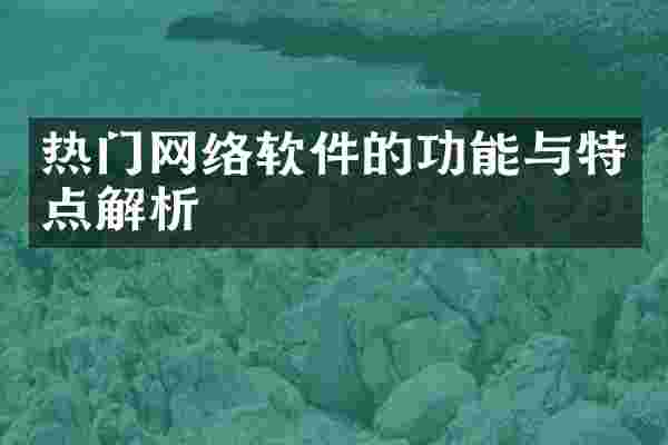 热门网络软件的功能与特点解析