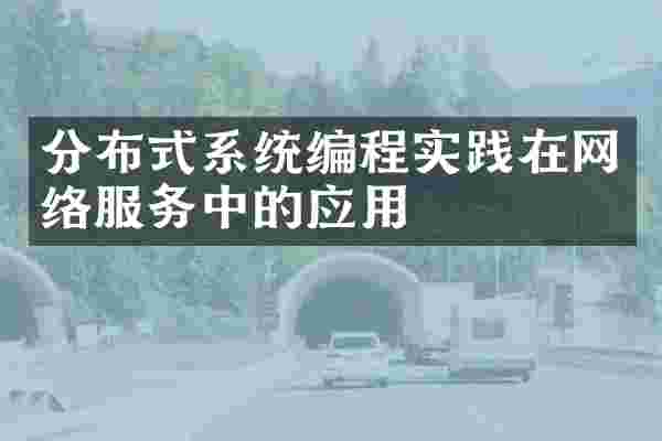 分布式系统编程实践在网络服务中的应用