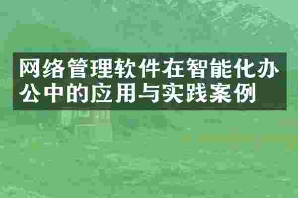 网络管理软件在智能化办公中的应用与实践案例